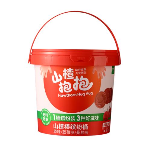 金晔山楂抱抱山楂棒棒糖缤纷桶无添加剂鲜果年货新品288g/桶 商品图3