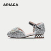 ARIACA艾芮苏儿童公主鞋银色小高跟女童水晶鞋 商品缩略图3
