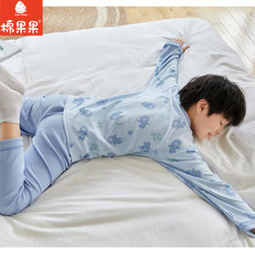 棉果果秋季新品莫代尔含牛奶丝男童140-160码中大童高品质柔软舒适爽滑细腻抗皱免烫健康抑菌家居对开套装M311304423532