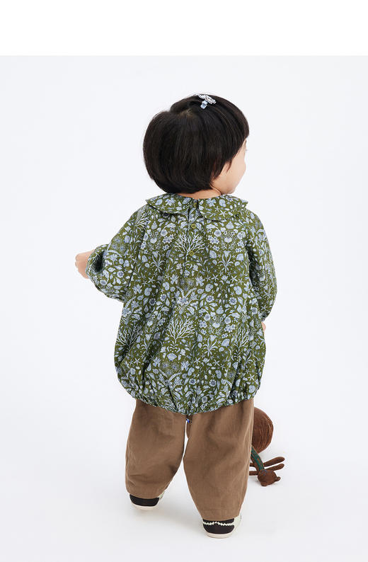 jnby  23年秋款  圆领印花中袖连衣裙  YN7G11520 商品图8