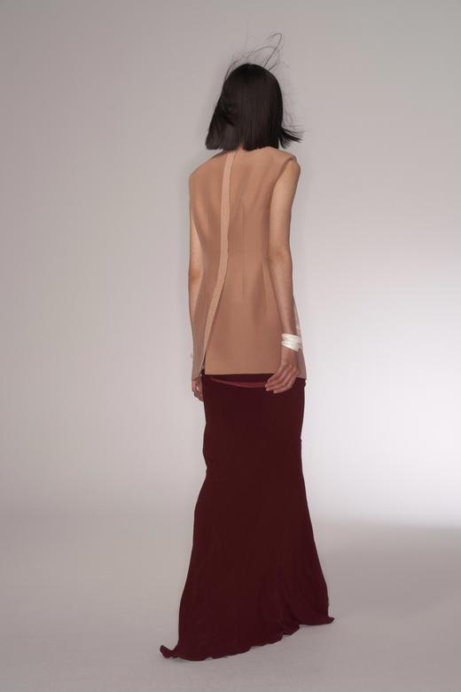 Oude Waag 藕粉色软壳解构拼接马甲 商品图1