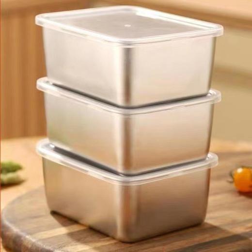 【‌3个装】食品级304不锈钢保鲜盒 出口品质  可当保鲜盒、⁡便当盒、⁧水果盒，⁠储存方便‼ 商品图9