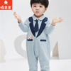 棉果果秋季新品男童帅气小绅士小领带对开连体衣M312722223451 商品缩略图0