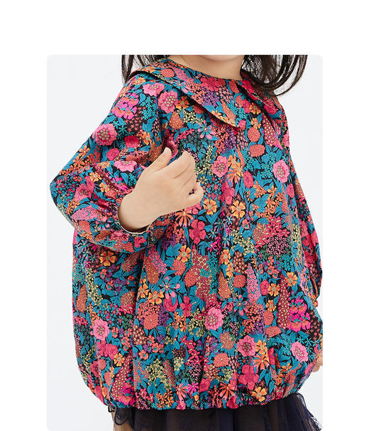 jnby  23年秋款  圆领印花中袖连衣裙  YN7G11520 商品图4