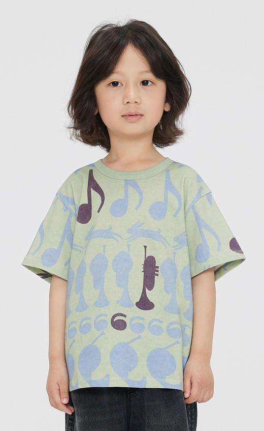 jnby   23年秋款手绘图案短袖T恤 1N8111640 商品图7