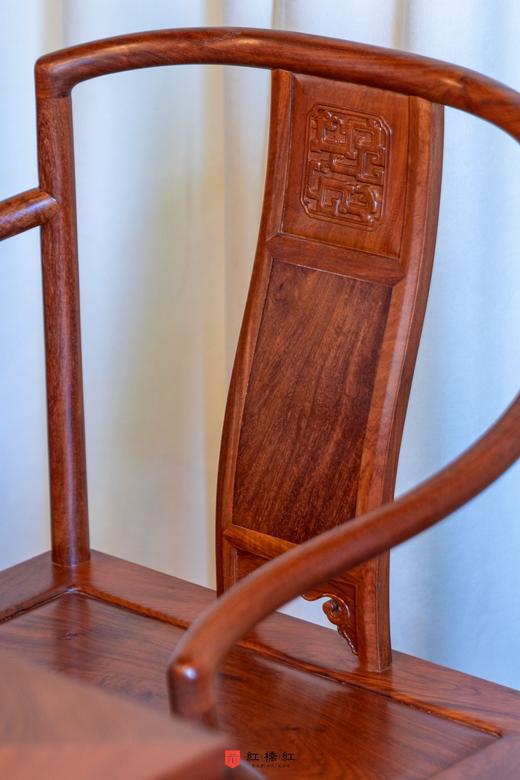 红桥红  家具严选  缅甸花梨（大果紫檀）【98马蹄腿带束腰 休闲桌 五件套】 商品图3