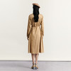 谜底通勤连衣裙2023秋季新款复古收腰中长裙长袖配腰带233ML1145 商品缩略图2