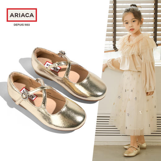 ARIACA艾芮苏儿童公主皮鞋小女孩软底演出单鞋 商品图3