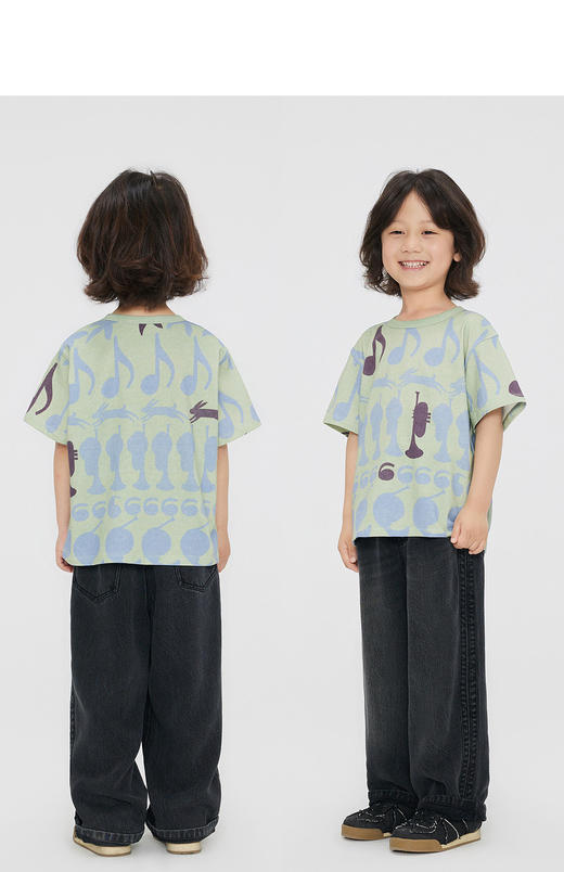 jnby   23年秋款手绘图案短袖T恤 1N8111640 商品图8