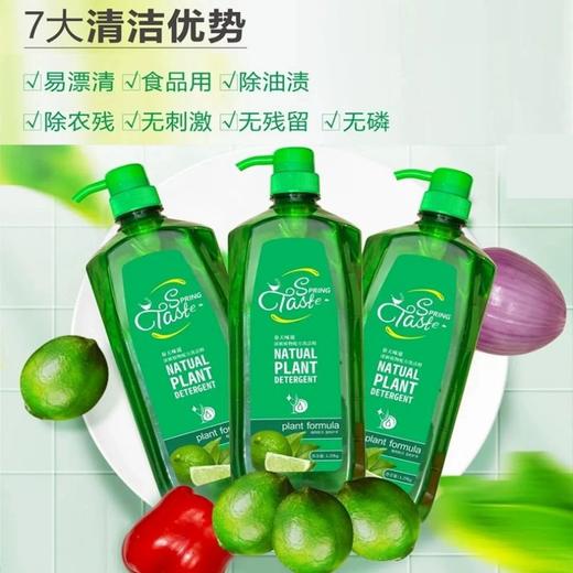 【超值10斤装】春天味道植物配方洗洁精 1.25kg/瓶 商品图2