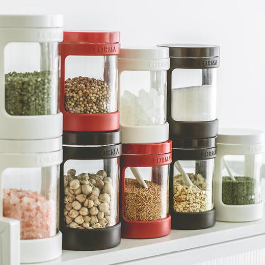 阿司倍鹭（ASVEL）日本调料盒调味罐玻璃调味盒盐罐防潮密封储物罐家用厨房用品 470ml 商品图2