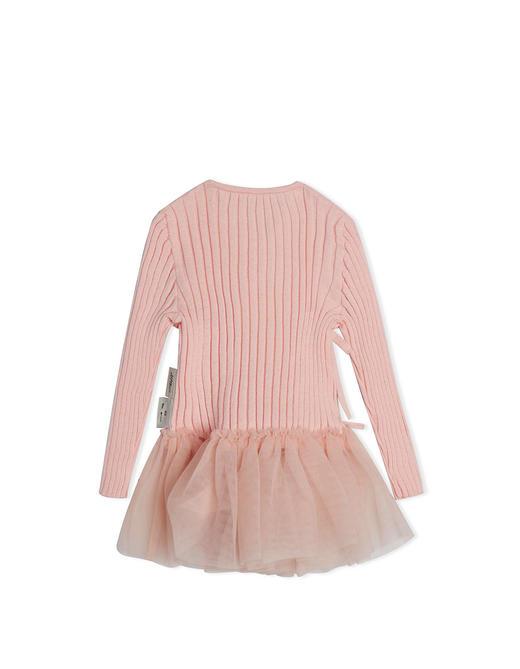 jnby  23年秋款  斜襟网纱长袖毛衫连衣裙  YN7G10250 商品图6