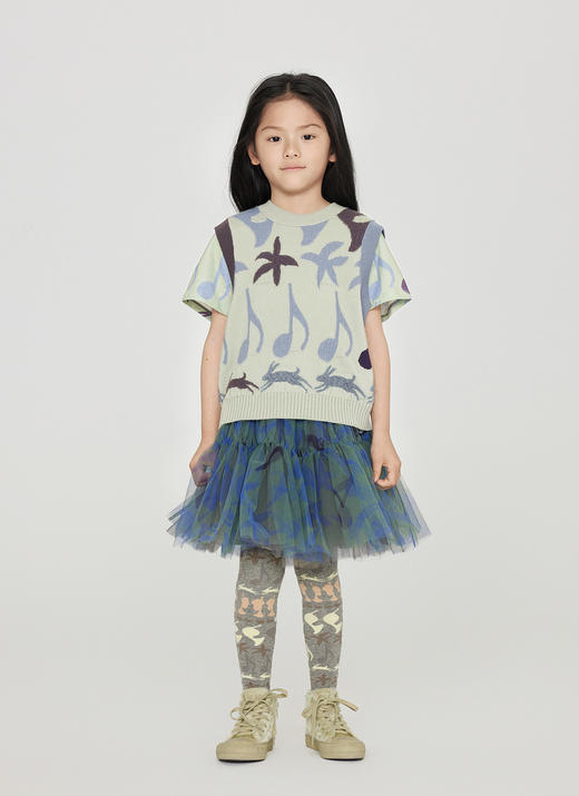 jnby   23年秋款   独特提花针织背心  1N8312450 商品图9