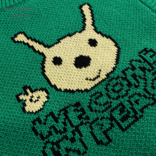 马克珍妮秋装新款 男童趣味外星人提花圆领针织马甲231826 商品图4