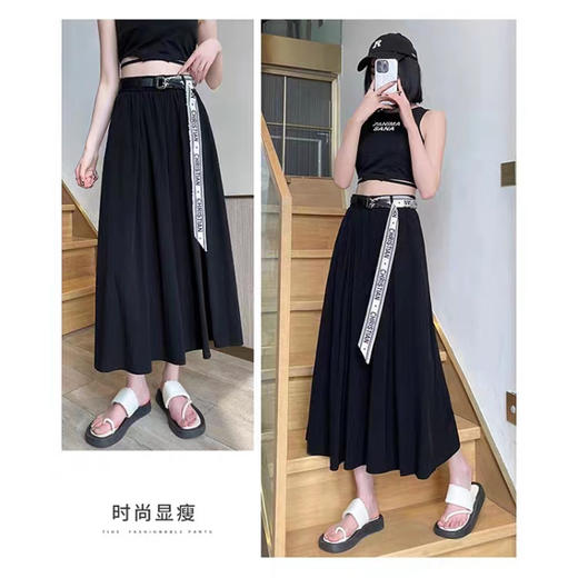 【夏季薄款】新款高腰阔腿裤女，既显瘦又宽松，不仅适合身材窈窕的女性，更是大码女孩的福音。七分裤的设计，让你在炎炎夏日穿着更轻盈自如，时尚气质双管齐下，散发迷人的自信光芒。 商品图2