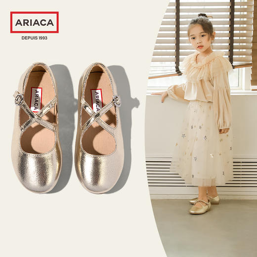 ARIACA艾芮苏儿童公主皮鞋小女孩软底演出单鞋 商品图2