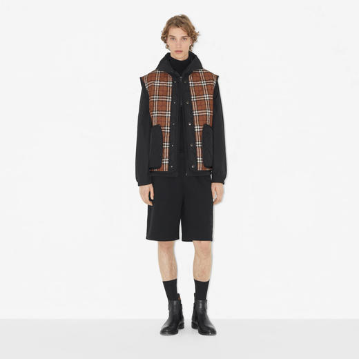 BURBERRY 巴宝莉 男士绗缝格纹背心棉马甲 格子 8071712 A9011 商品图1