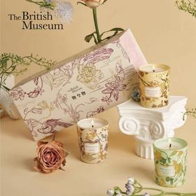 大英博物馆东方秘境系列 欧式中国风灵羽芳地香薰蜡烛3支组合套装礼盒