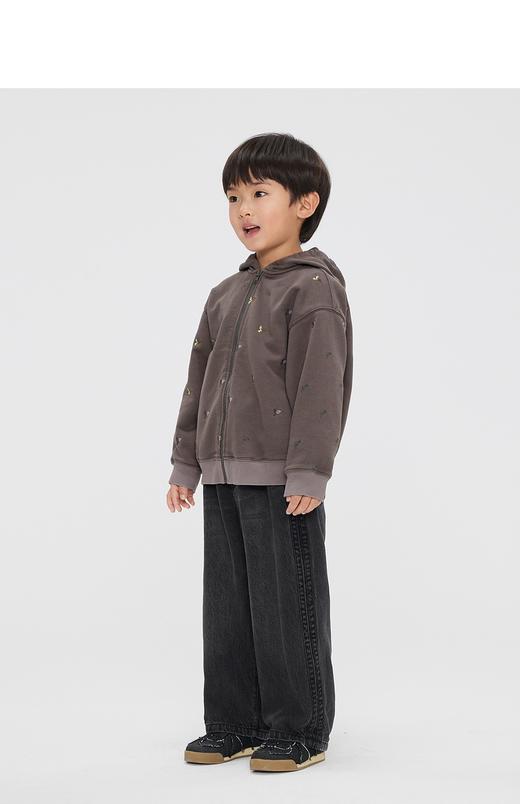 jnby   23年秋款  百搭开襟连帽卫衣  1N8411870 商品图4