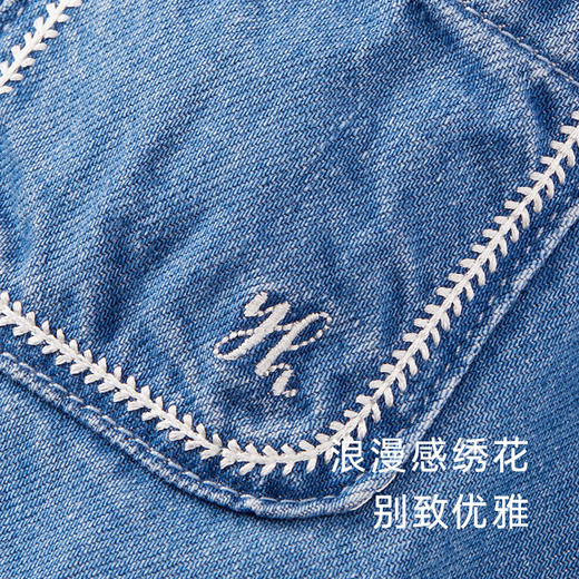 【商场同款】英氏童装女童连衣裙秋季款休闲牛仔裙 商品图3