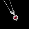 18k金巴西碧玺爱心项链1.9ct 商品缩略图0