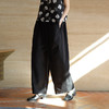 绽放526朵【黑白灰系列·男友裤】有机棉立体廓形帅气休闲阔腿裤 商品缩略图0