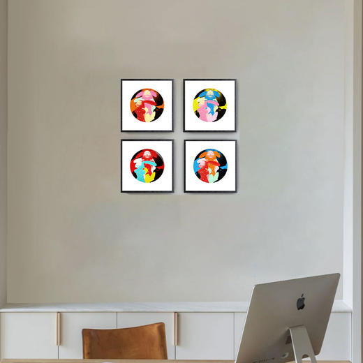 稀奇艺术《波普装饰画》幸福天使玄关沙发背景墙简约装饰画 商品图1