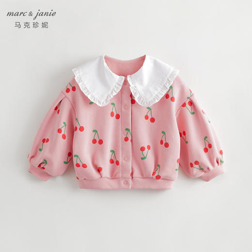 马克珍妮秋装女童满印娃娃领外套231593 商品图0