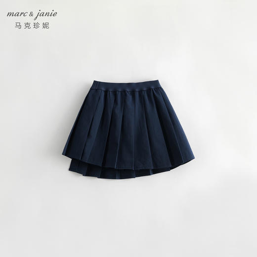 马克珍妮秋装新款 女童学院风不规则百褶裙半身裙 儿童短裙231500 商品图1