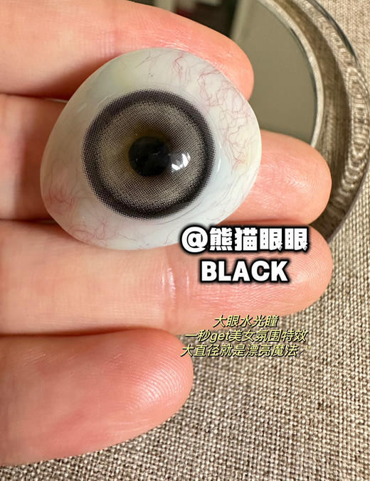 Pisircon 美瞳日抛 熊猫眼眼 直径14.5mm着色13.9mm 商品图7