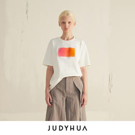 JUDYHUA Oversized抽象几何Tee
