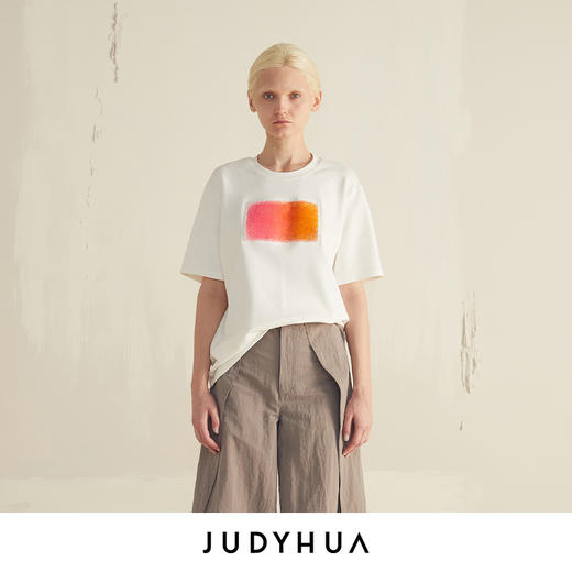 JUDYHUA Oversized抽象几何Tee 商品图0