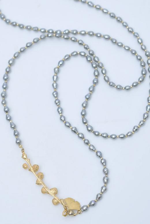 MONSHIRO ginkgo long necklace 银杏长项链 商品图9