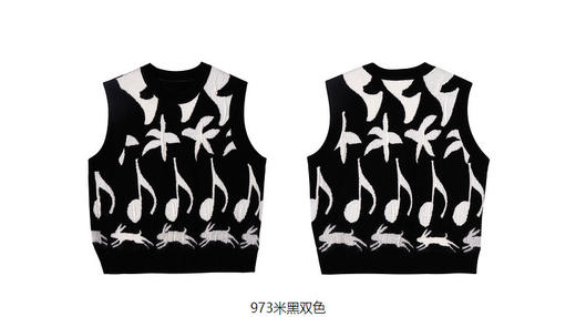 jnby   23年秋款   独特提花针织背心  1N8312450 商品图11