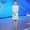 IWY/七分袖蓝色西装连衣裙女气质名媛风主持人正装职业西装连衣裙Q13131 商品缩略图2