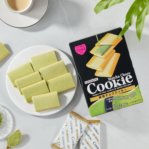 三立抹茶巧克力味夹心饼干90g 商品图0