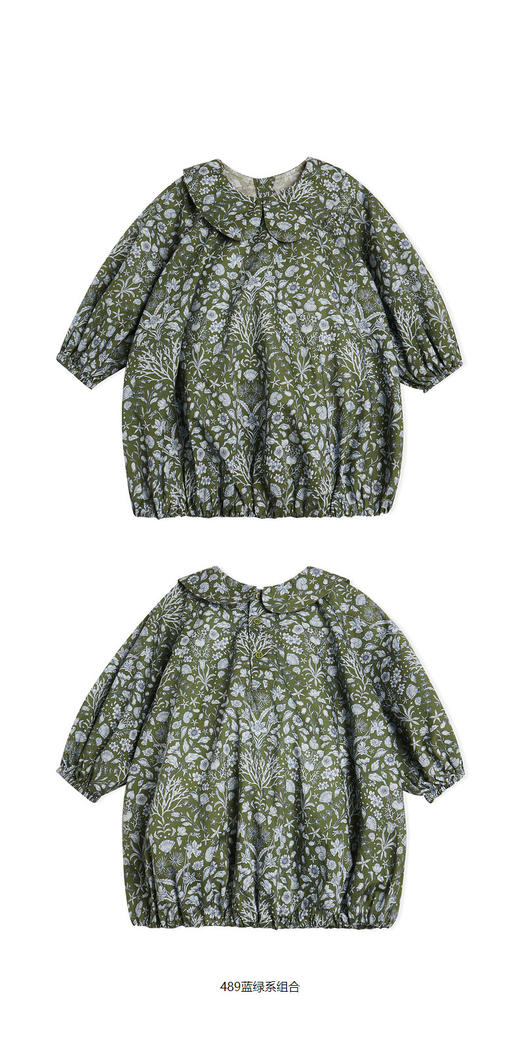 jnby  23年秋款  圆领印花中袖连衣裙  YN7G11520 商品图9