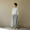 绽放504朵【黑白灰系列·知识分子】法国亚麻显瘦设计感长袖衬衫 商品缩略图3