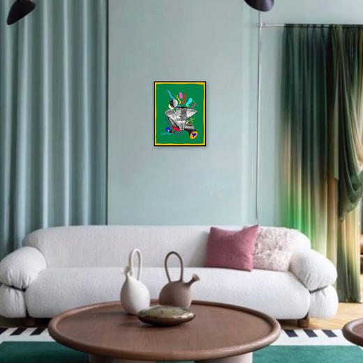 稀奇艺术原创天使波普拼贴装饰画现代简约玄关画客厅轻奢定制挂画 商品图2