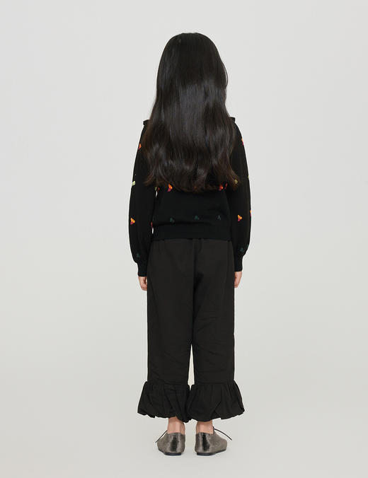 jnby  23年秋款  娃娃领长袖短款开襟毛衫  1N8311530 商品图6