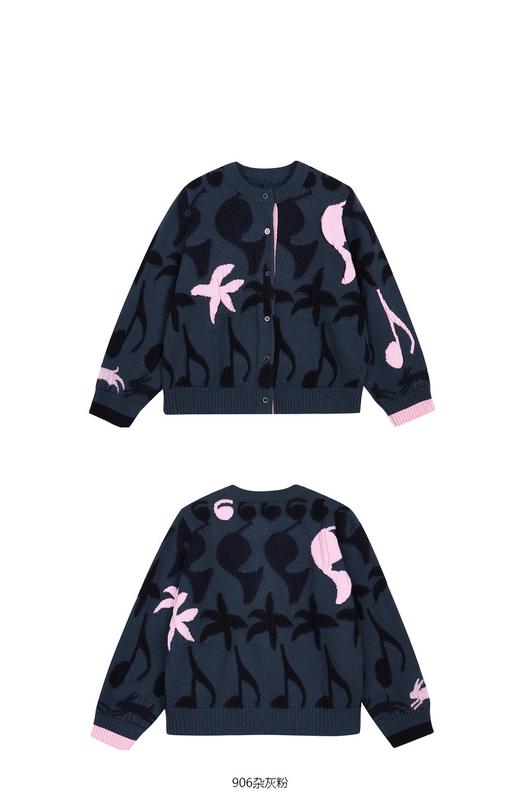 jnby  23年秋款  印花短款开襟针织衫 1N8312020 商品图9