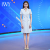IWY/蓝色主持人同款正装女高级感气质演讲比赛服装西装连232023Q1+232023D1 商品缩略图1