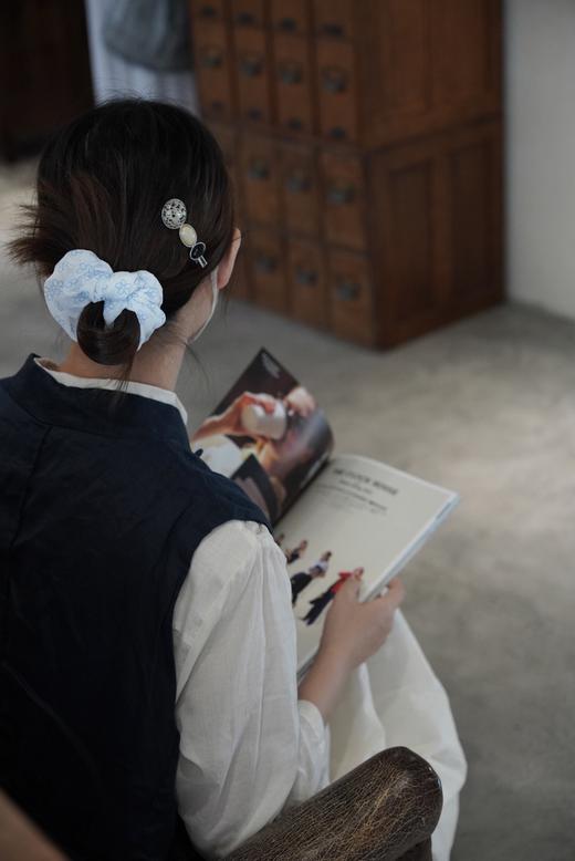 elsa esturgie 衬衫皱褶连衣裙（米白色） 商品图4