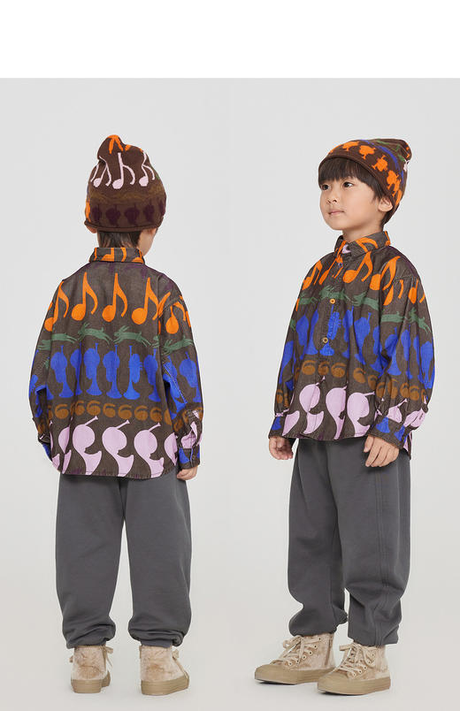 jnby  23年秋款 印花长袖翻领衬衣 1N8211730 商品图10