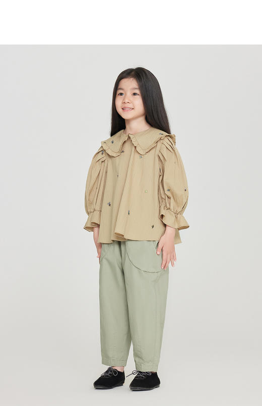 jnby  23年秋款  泡泡纱公主风短袖TOP   1N8212950 商品图4