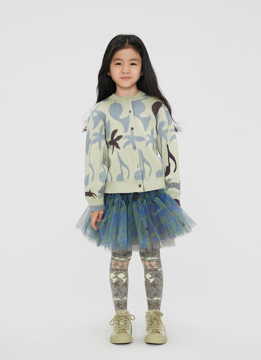 jnby  23年秋款  印花短款开襟针织衫 1N8312020 商品图8