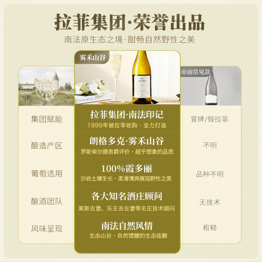 【拉菲官网力荐作品】拉菲·雾禾山谷霞多丽白葡萄酒 朗格多克·雾禾山谷 13%vol 商品图5