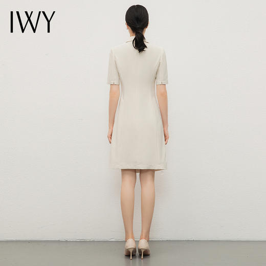 IWY/夏季新款双排扣西装连衣裙女高端商务气质主持人工作服正装Q13209 商品图3