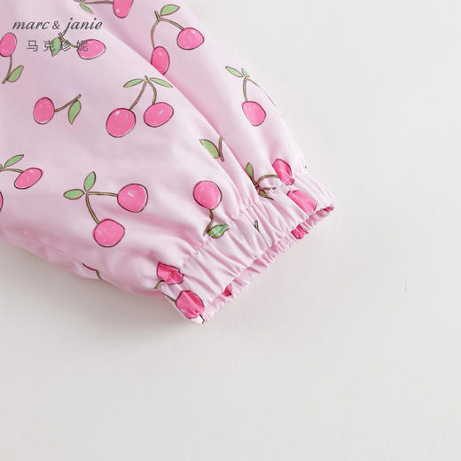 【三防】马克珍妮秋装女童花卉满印连帽立领外套231633 商品图5