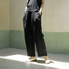 绽放503朵【黑白灰系列·西西里】高端进口砂洗亚麻休闲西装裤 商品缩略图0